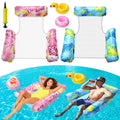 2 Pack Inflatable Pool Floats with Drink Holders and Air Pump E956