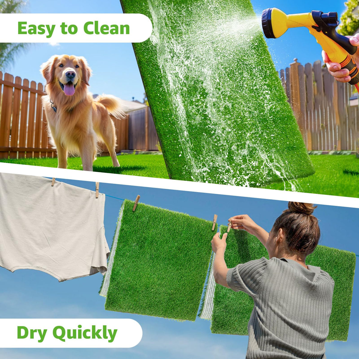 Artificial Grass Pee Pads 20"x 25" 2 Pack R53978