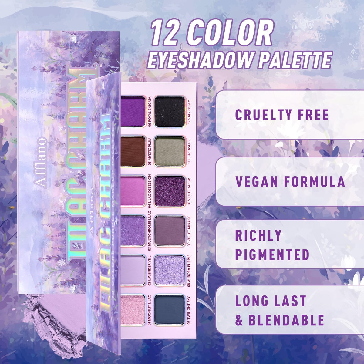 Pigmented Matte Shimmer Eyeshadow Palette O701