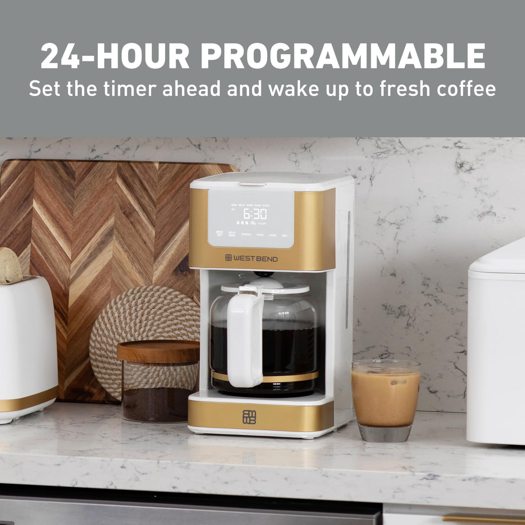 12-Cup Programmable Coffee Maker with Permanent Filter P716
