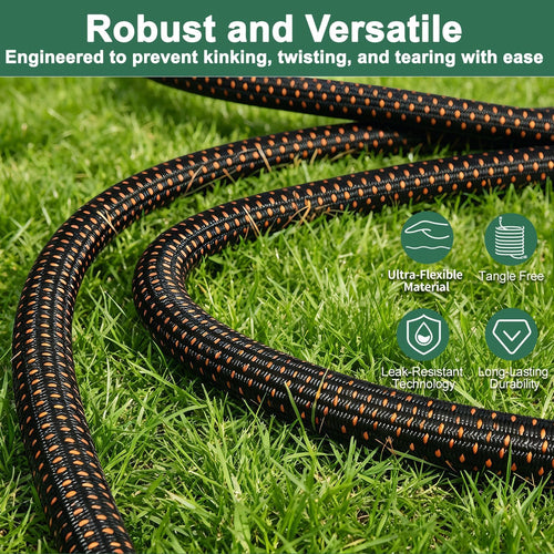 100FT Flexible Garden Hose with 10 Modes Nozzle C2088