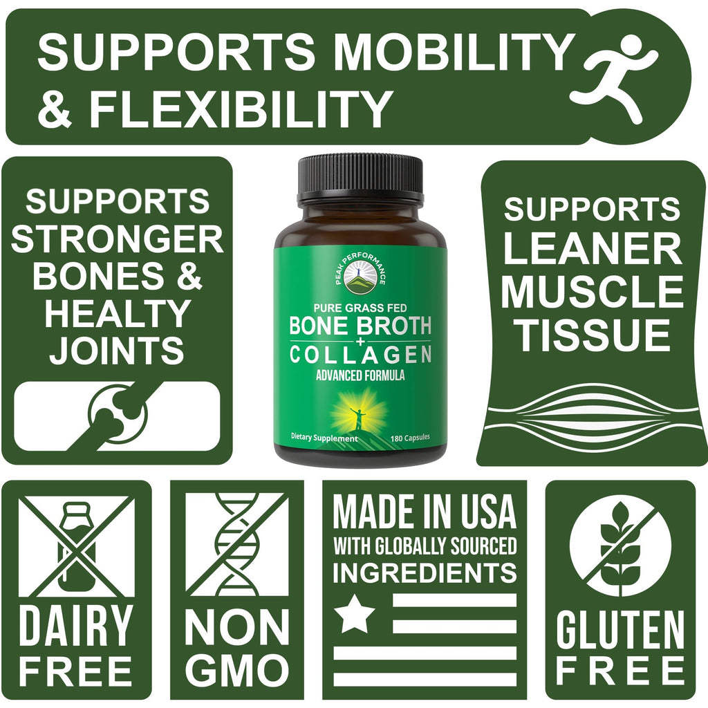 Bone Broth Collagen Capsules Supplement X6834