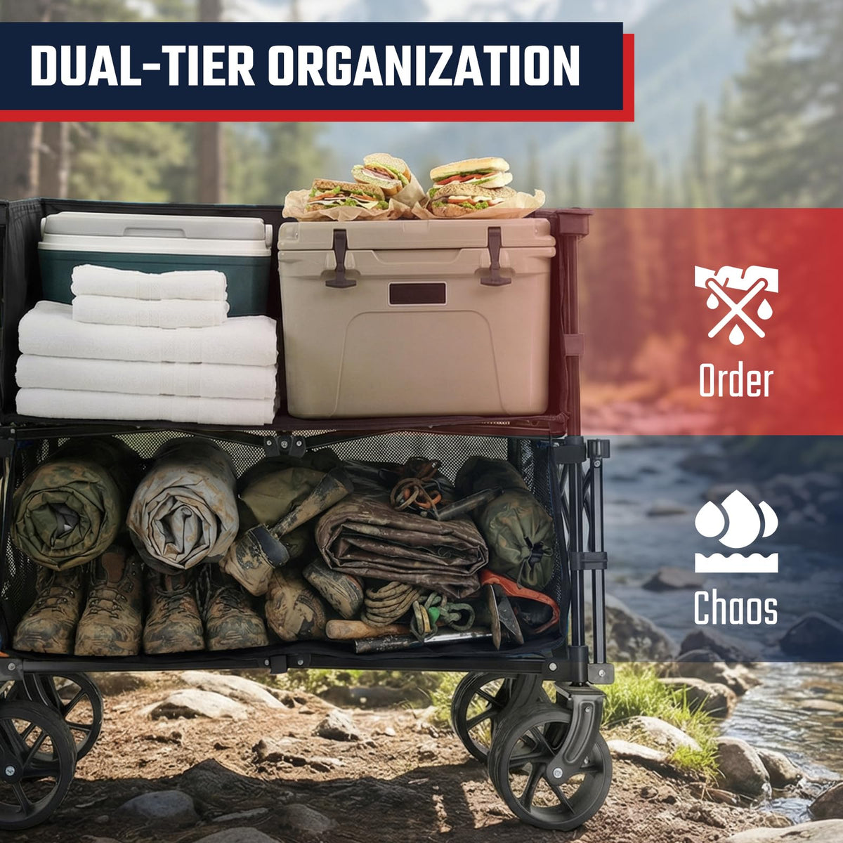 400L Double-Decker Wagon 500 lb Capacity O387