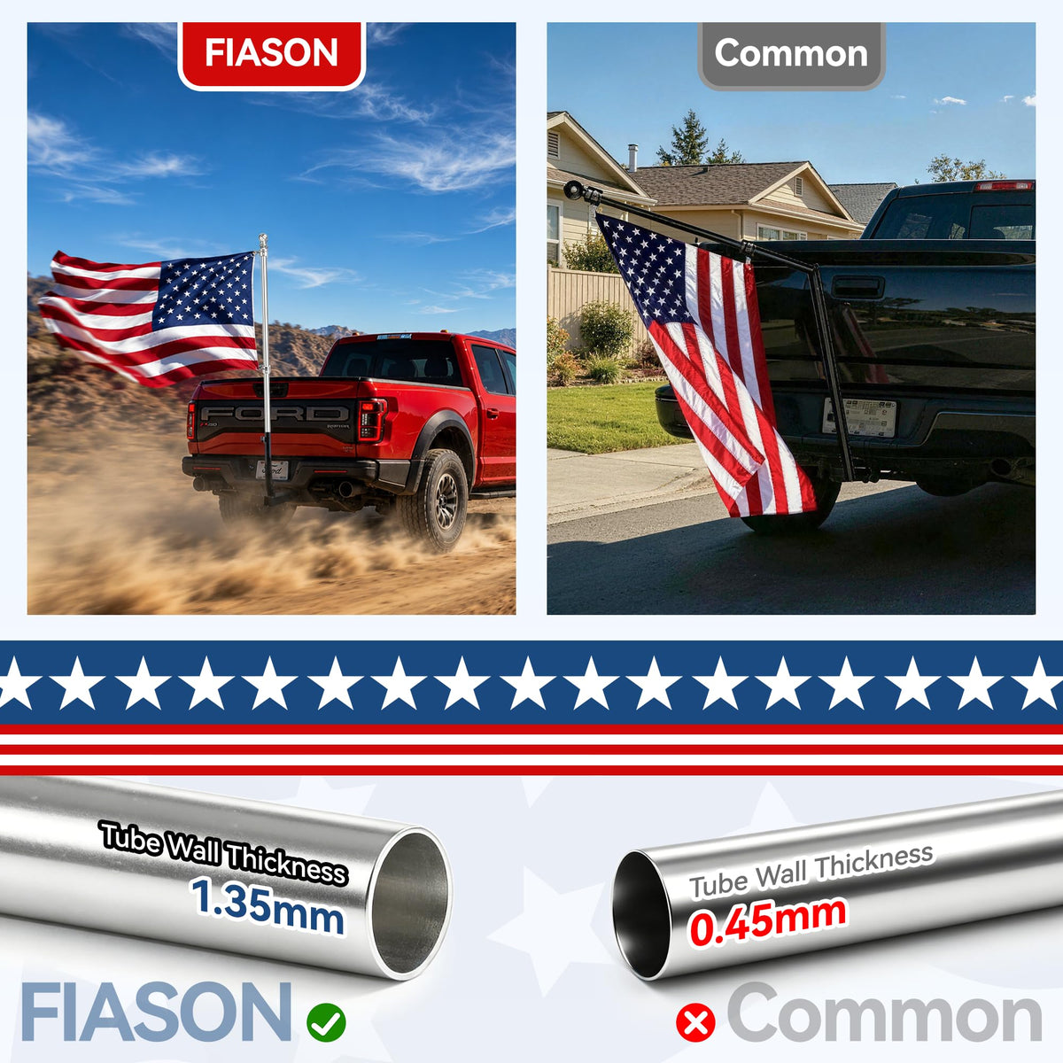 5FT One Piece Flag Pole T415468
