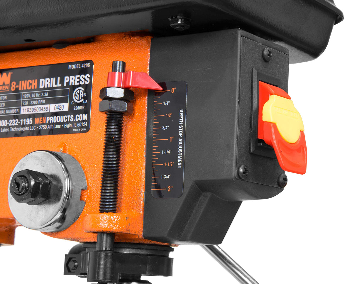 8-Inch 5-Speed Cast Iron Benchtop Drill Press with Vise Q31919