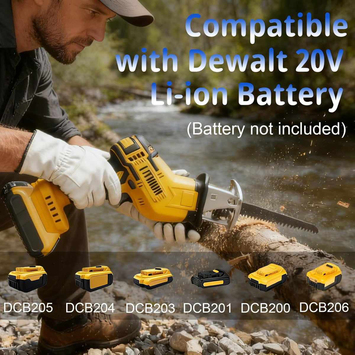 Cordless Reciprocating Saw with 4 Blades Kit Q5825