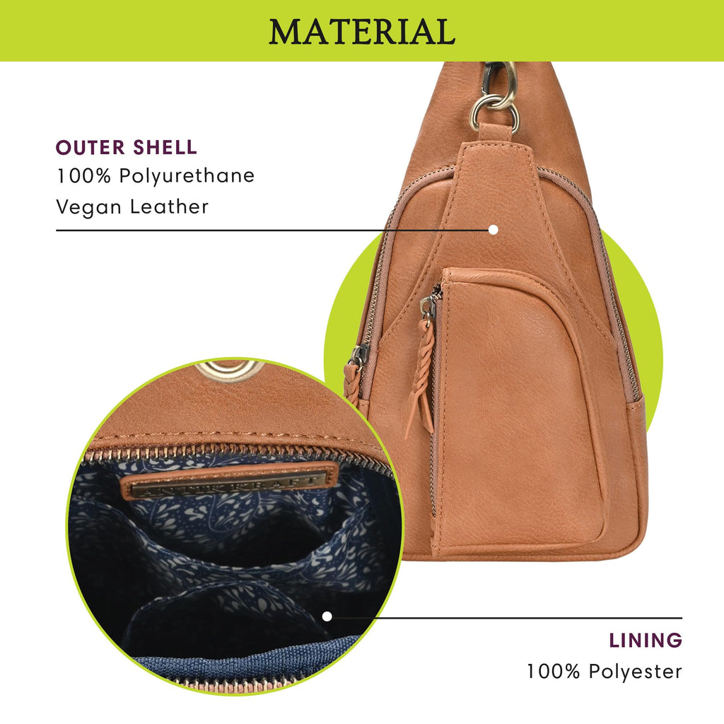 Vegan Leather Crossbody Bag J7115