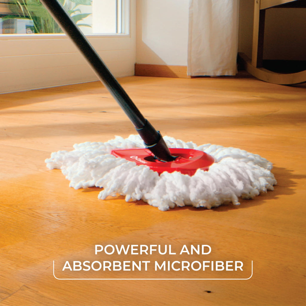 Microfiber Spin Mop & Bucket Floor Cleaning System with 2 Refills N895547