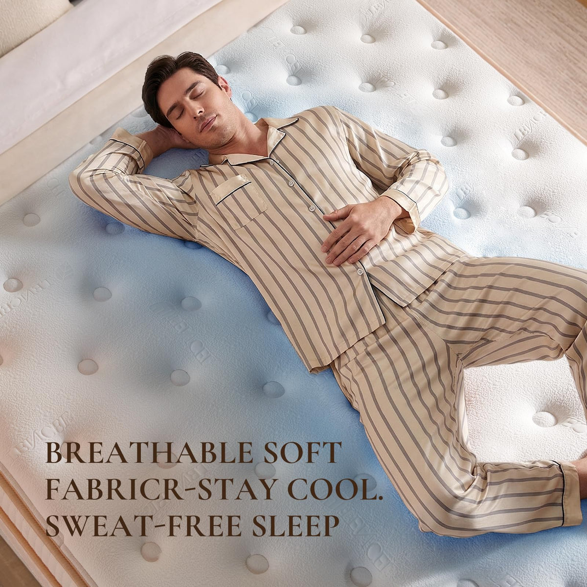 Full Size 12 Inch Medium Firm Hybrid Mattress H300139