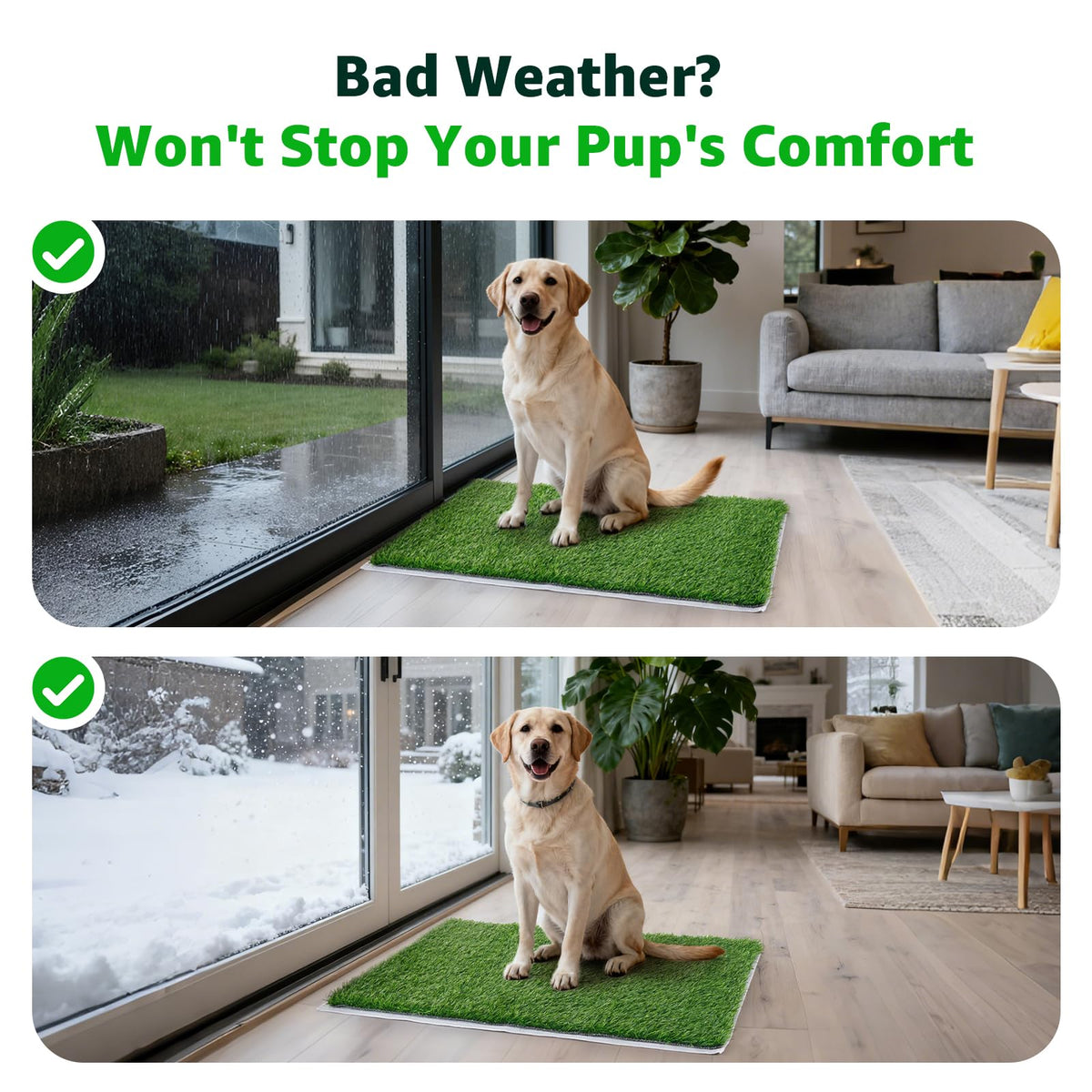 Artificial Grass Pee Pads 20"x 25" 2 Pack R53978