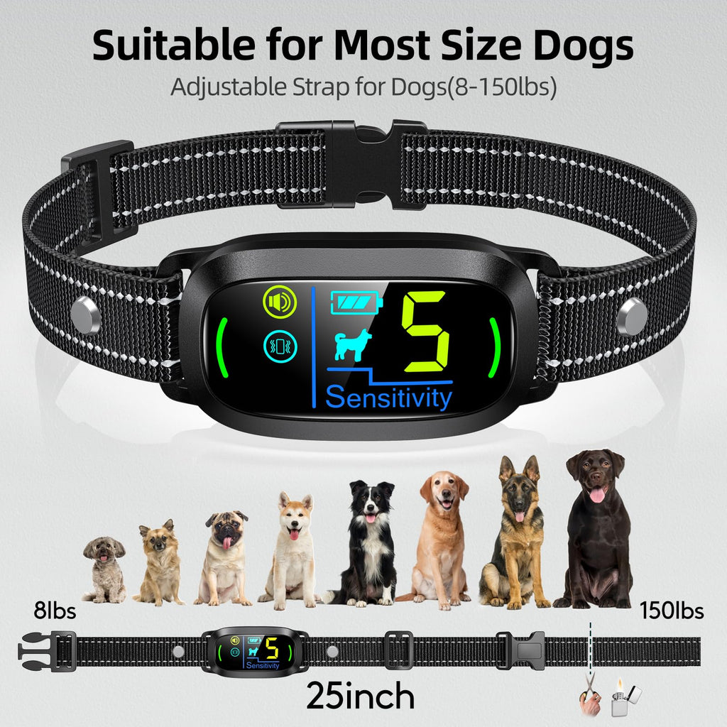 Rechargeable Anti Barking Training Collar with 5 Adjustable Sensitivity W897