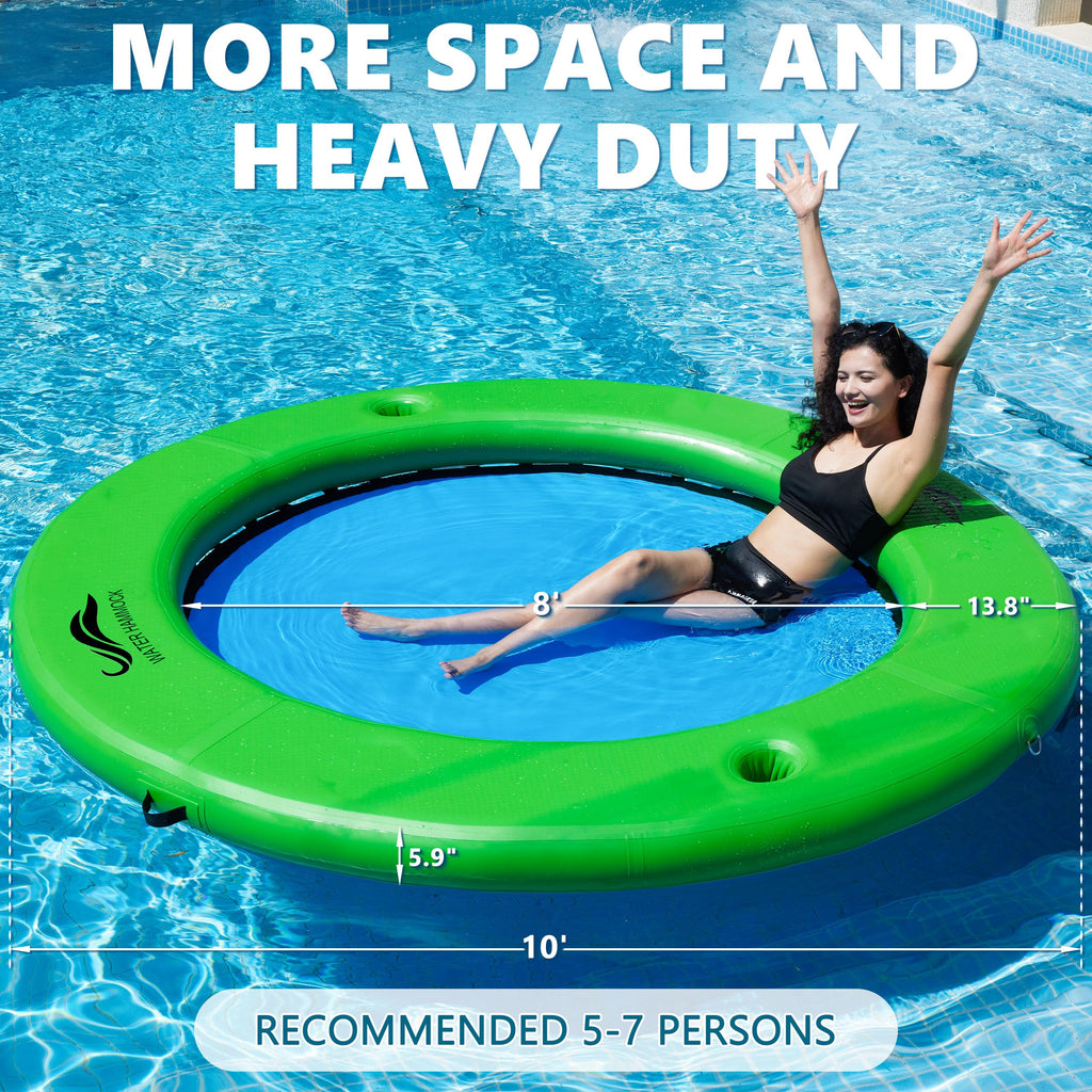 Inflatable Water Hammock with Cup Holder U483825