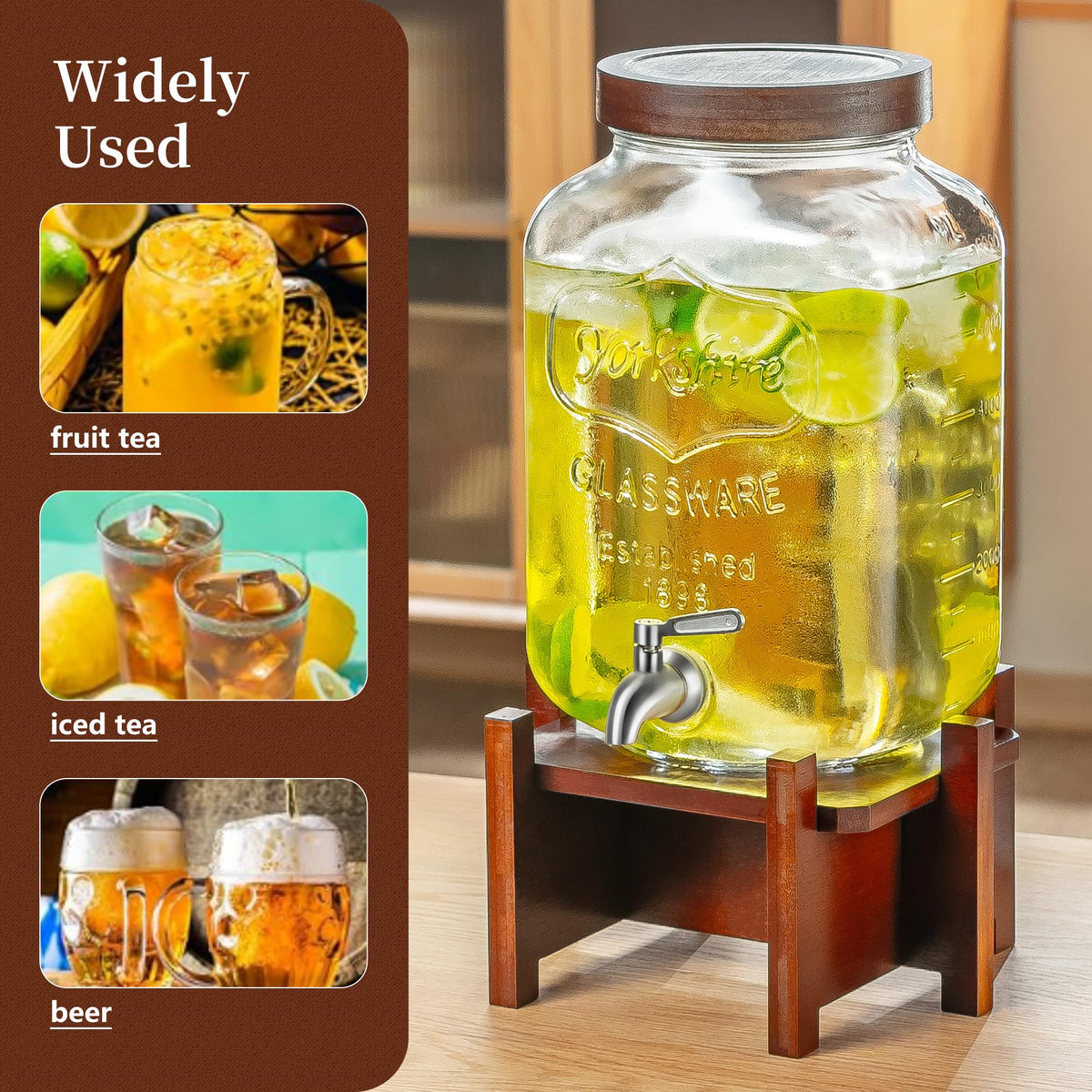 2 Gallon Drink Dispenser with Stand and Lid N52927