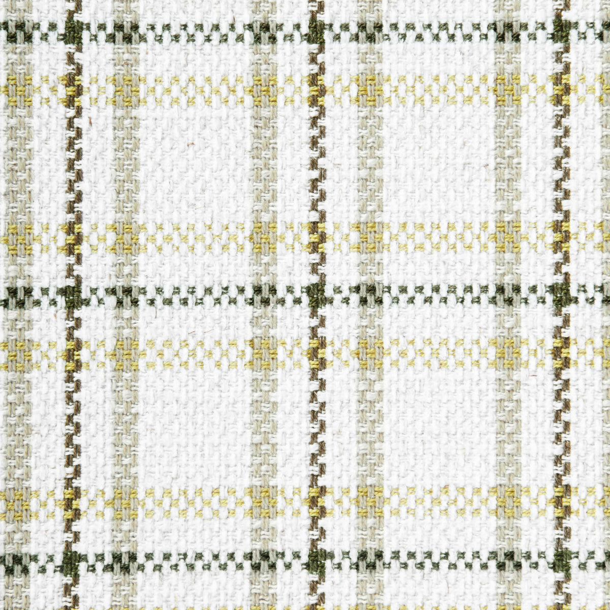 Natural Plaid Woven Fabric Bench M6878