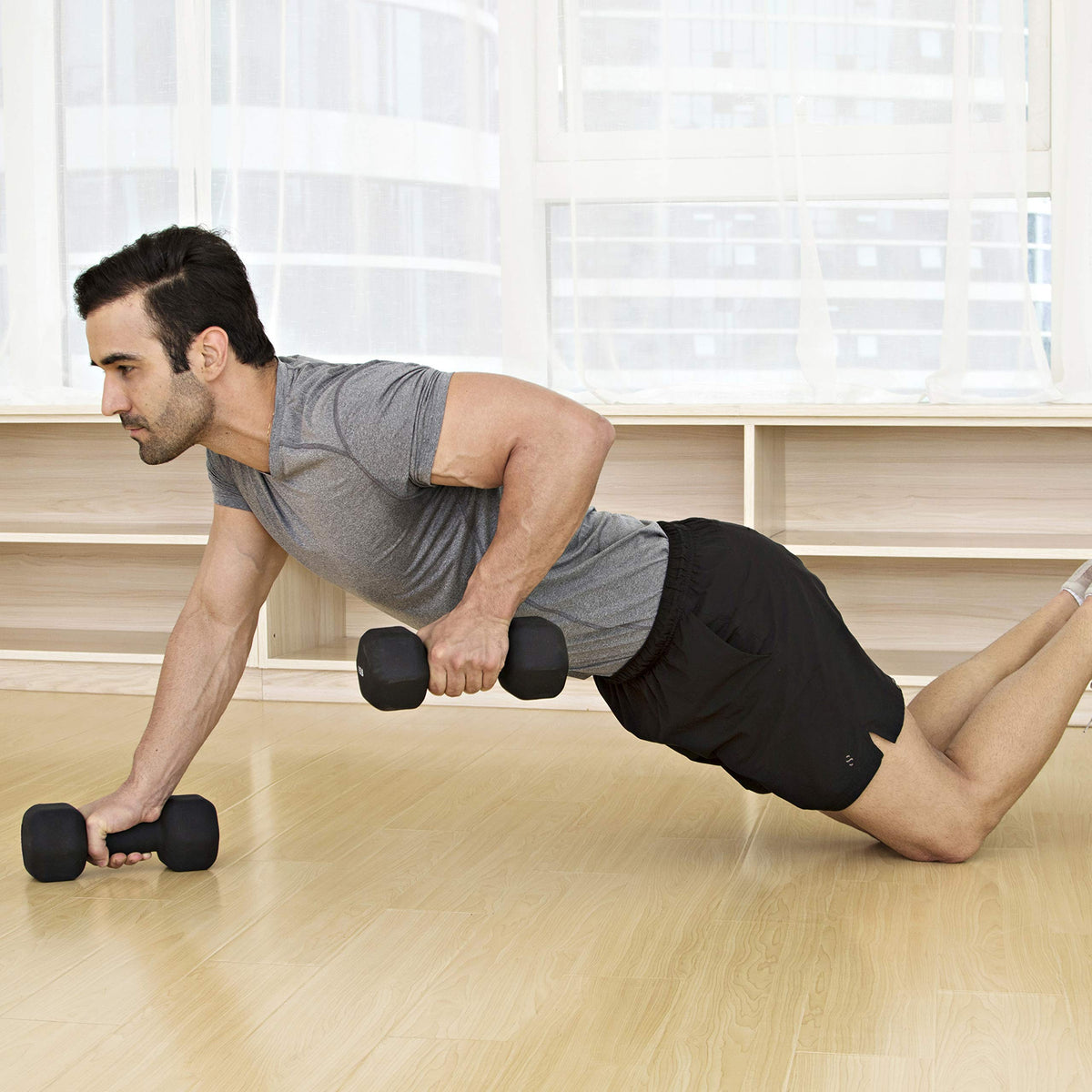 Neoprene & Vinyl Coated Dumbbell Pairs or Sets H2230