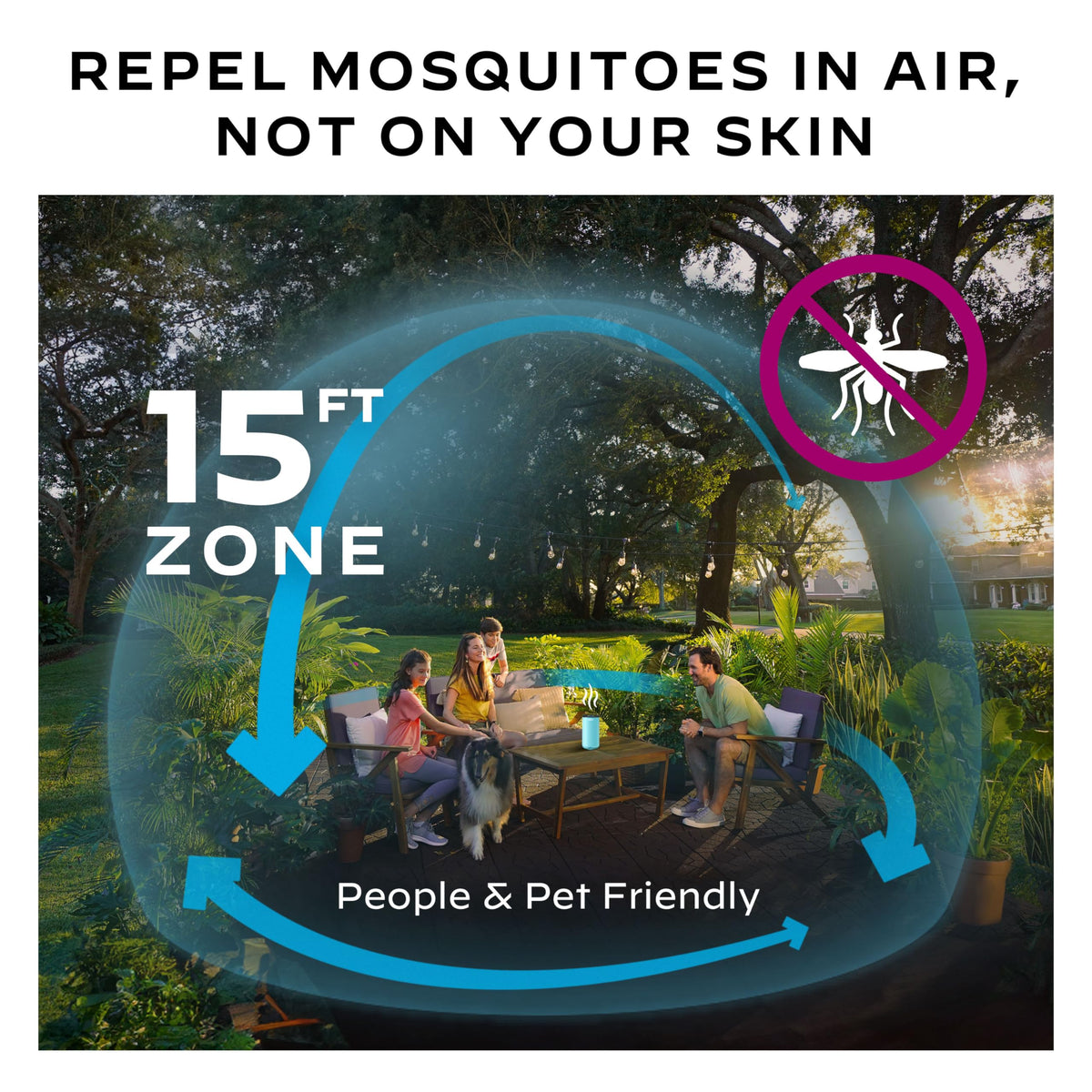 Mosquito Repeller with 24-Hour Refill & 6 Repellent Mats O57069