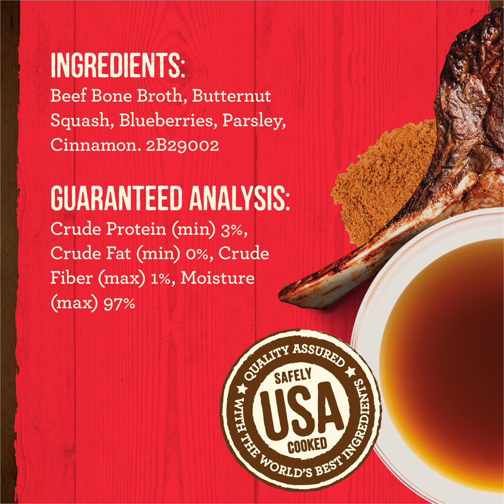 Grain Free Beef Bone Broth Dog and Cat Food Topper 16 oz T931355