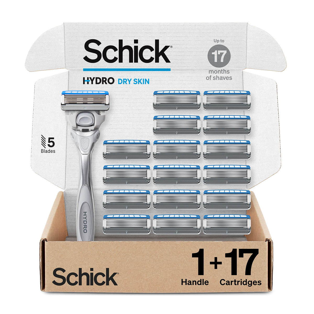 5-Blade Mens Razors with 17 Refills Y932161