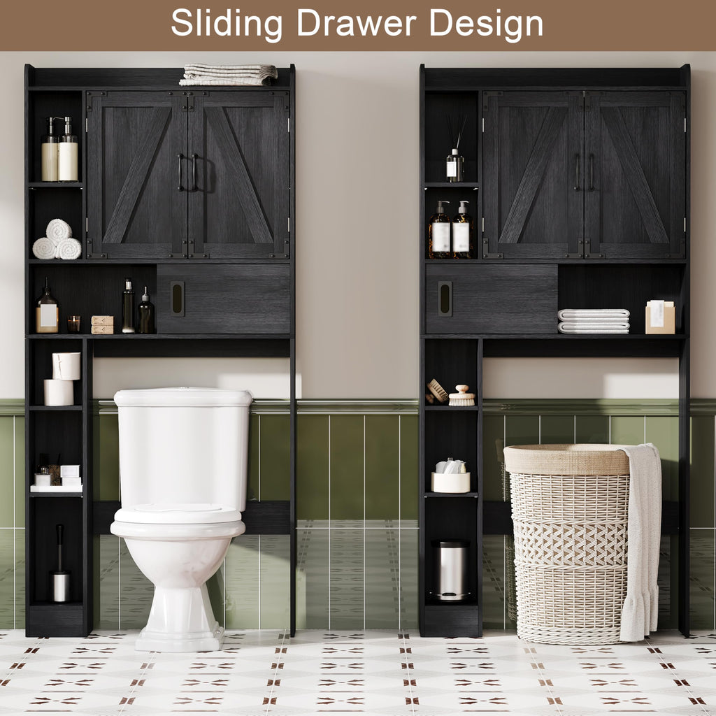 Over The Toilet Storage Cabinet with Sliding Door T3156