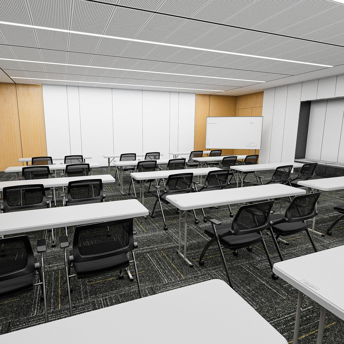 White 6 FT Narrow Folding Table R92300