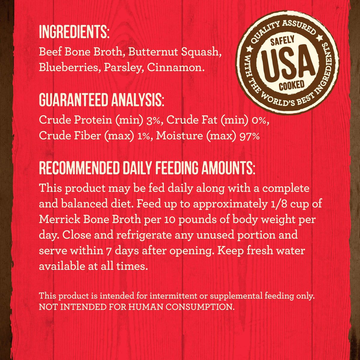 Grain Free Beef Bone Broth Dog and Cat Food Topper 16 oz T931355