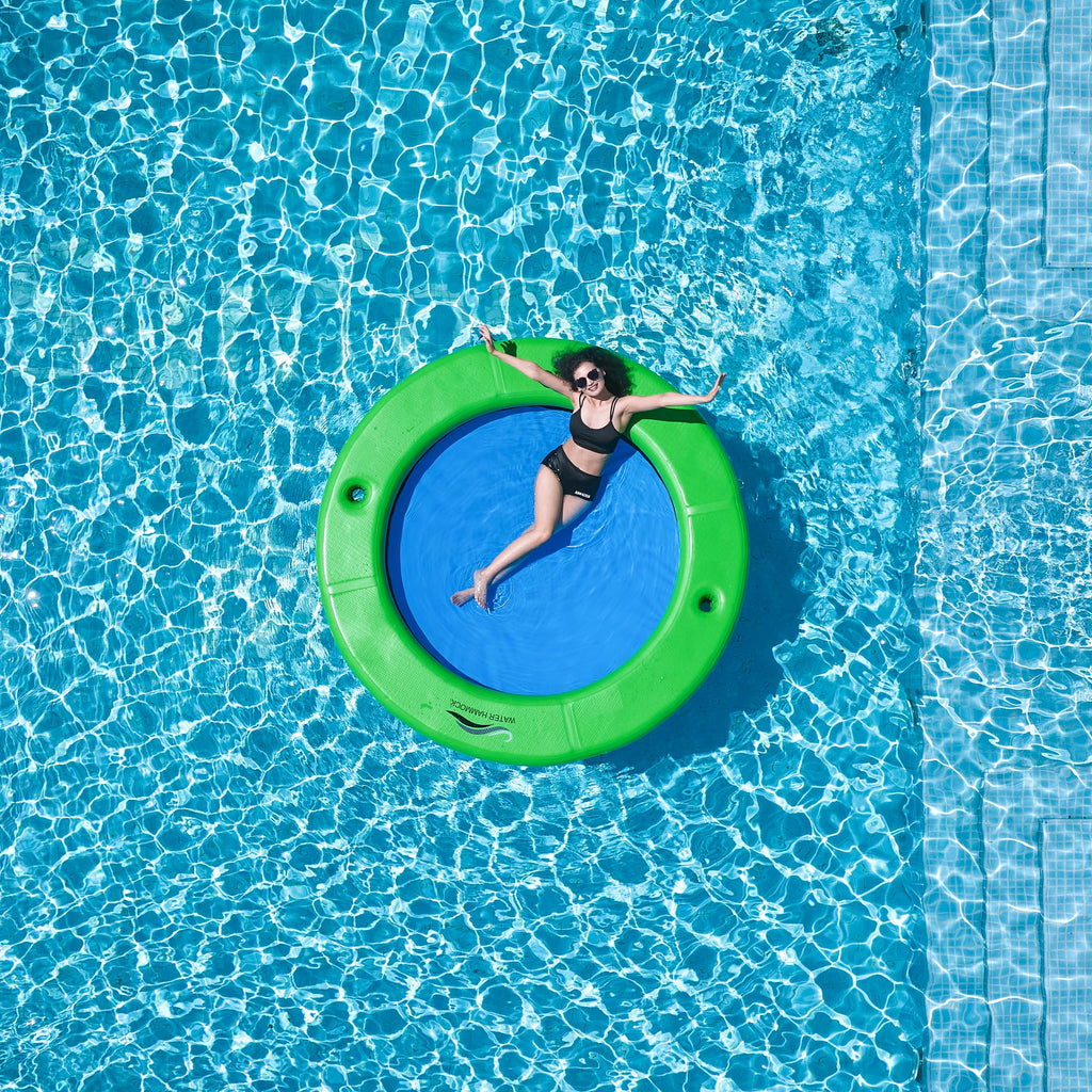 Inflatable Water Hammock with Cup Holder U483825